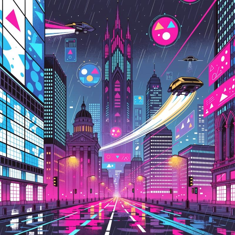 Cyberpunk Stockholm — exempel på stilval