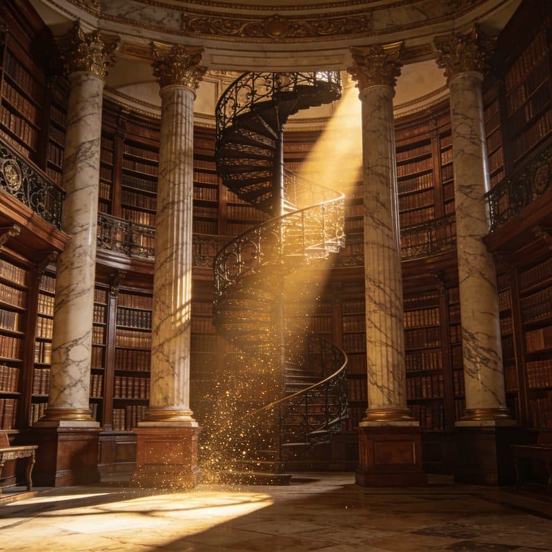 Marmor-bibliotek